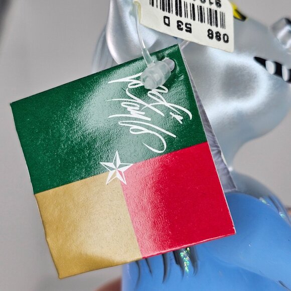 Lord & Taylor Handcrafted Blue Monster Christmas Ornament Made In Italy - Picture 8 of 8